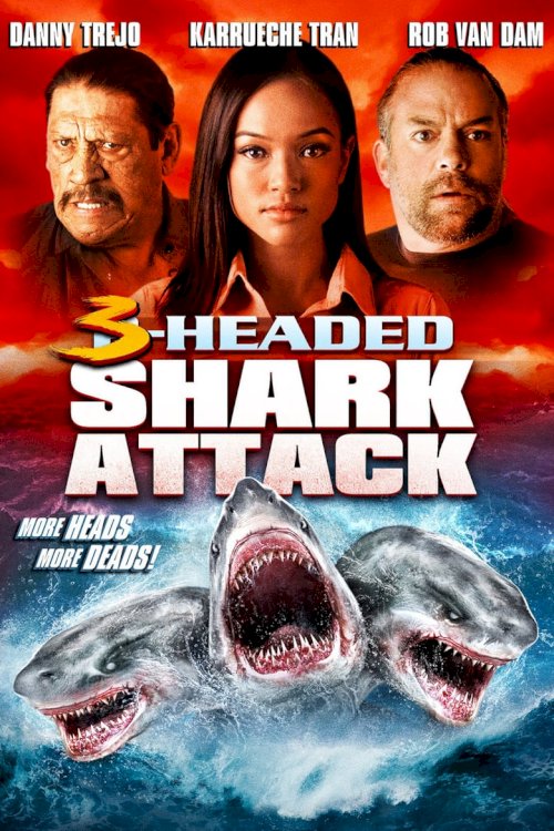 3-galvu haizivju uzbrukums
