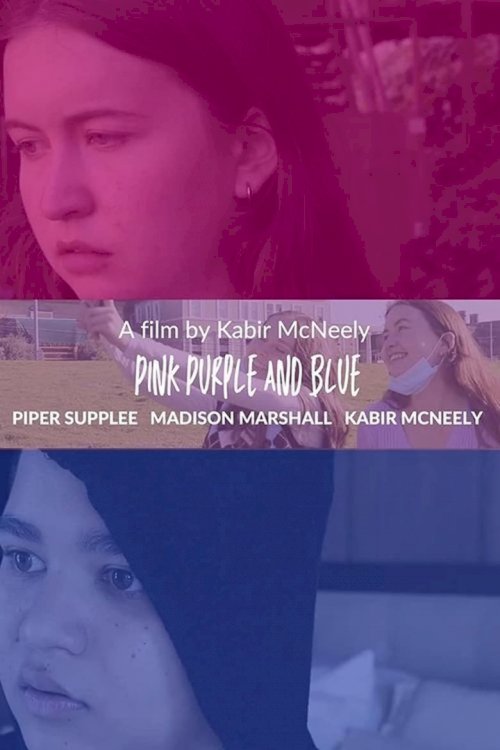 Pink Purple and Blue - poster