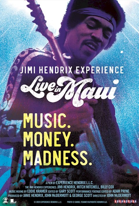 Music, Money, Madness... Jimi Hendrix Live In Maui - poster